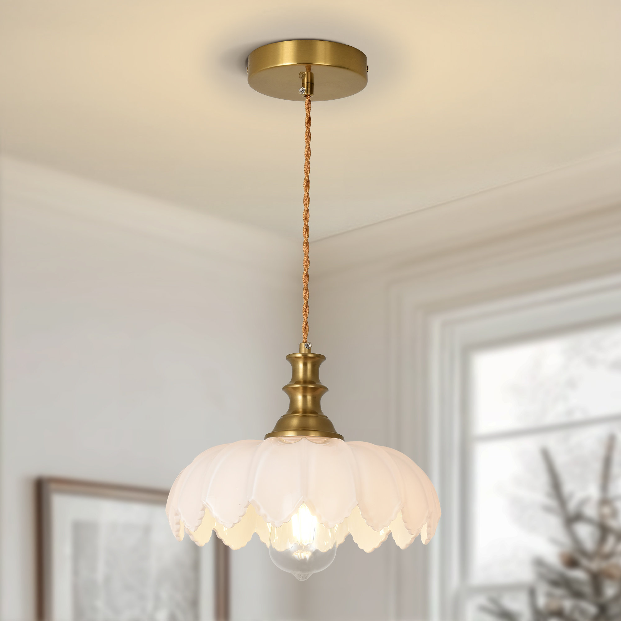 Curating Romance: How to Style the Elegant House of Hampton Light Pendant in the Primary Suite
