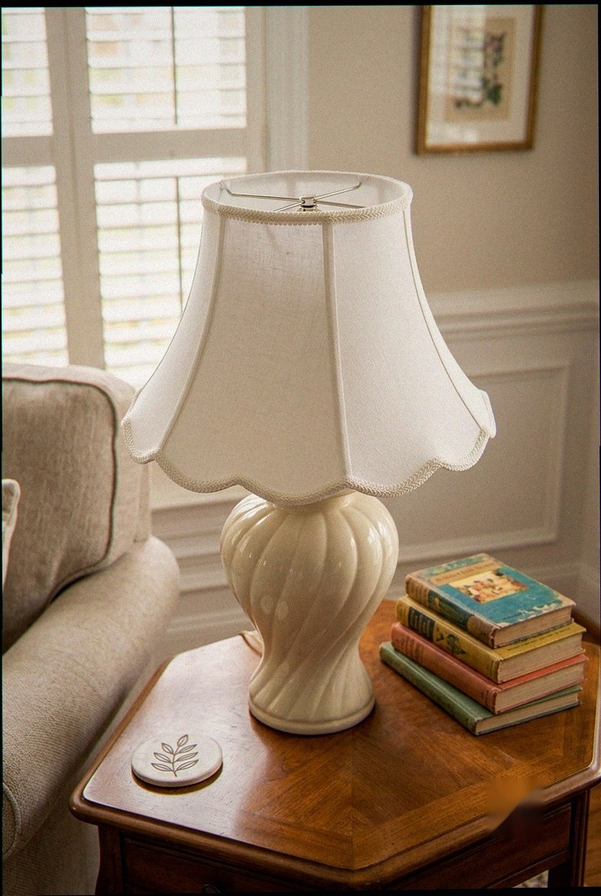The Art of the Gentle Flare: Styling a Classic Linen Bell Lamp Shade
