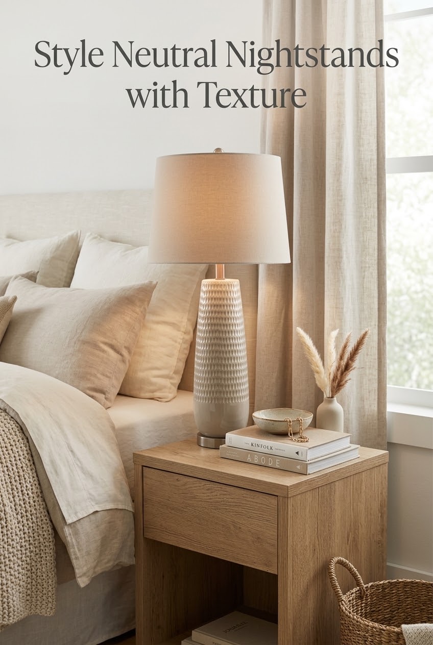 The Art of Tactile Minimalism: Styling Neutral Nightstands with Ceramic Form