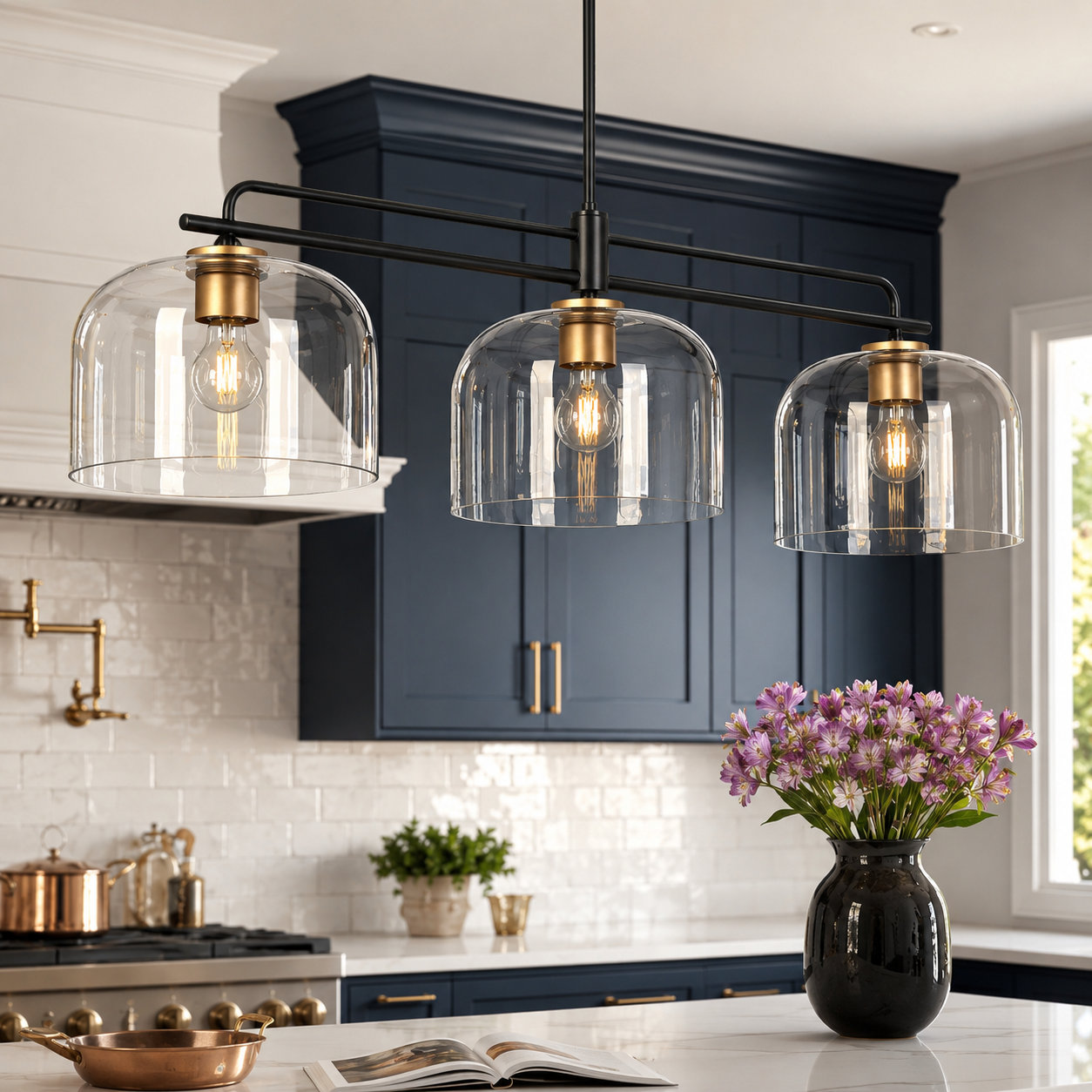 Sculpting Serenity: Styling the Modern Linear Pendant Above the Bed