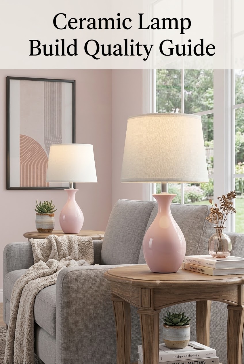 The Ceramic Lamp Build Quality Guide: Balancing Glazed Stoneware and Tailored Drum Shades