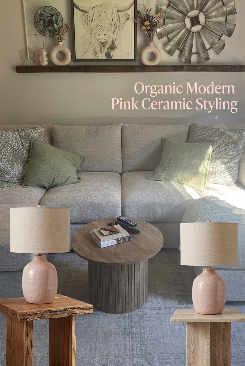 The Sculptural Glow: Styling Organic Modern Blush Ceramic in the Bedroom