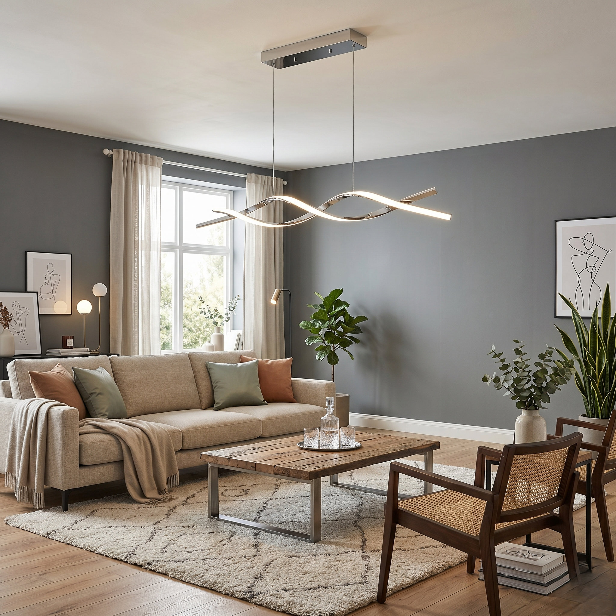 Sculptural Serenity: Styling the Wavy Silhouette in the Modern Bedroom