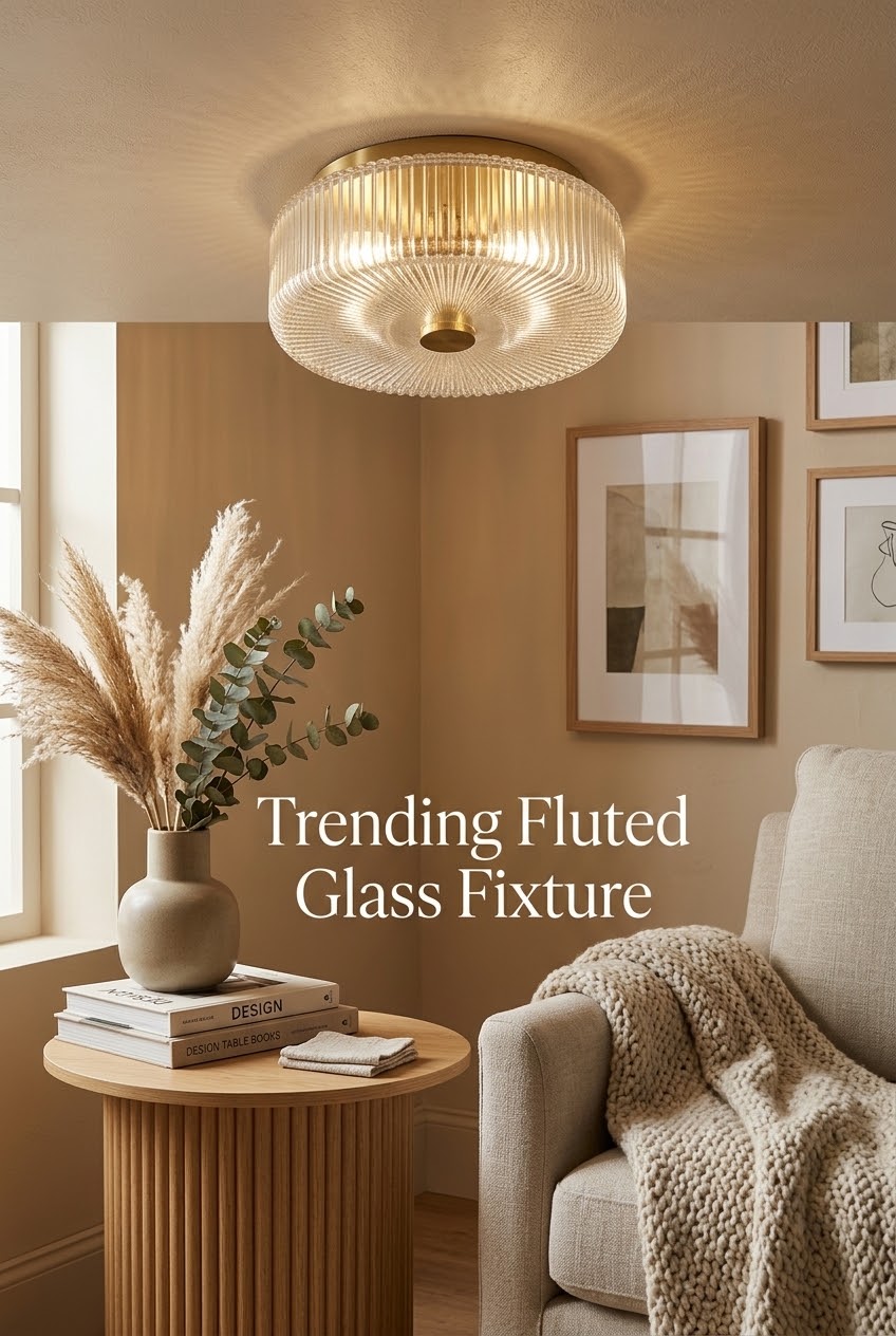 Style Your Bedroom Like a Pro: Mastering Texture with Ribbed Glass Lighting
