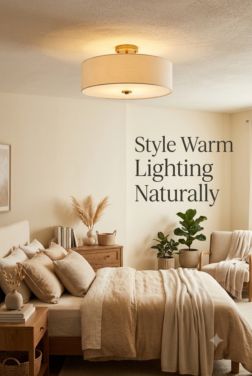 The Art of Natural Illumination: Crafting a Cozy Modern Sanctuary with Linen Lighting