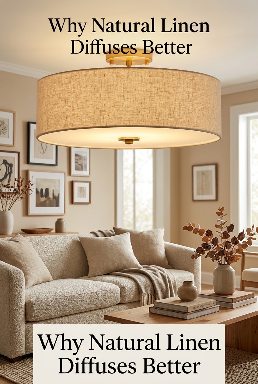 The Art of Natural Illumination: Crafting a Cozy Modern Sanctuary with Linen Lighting