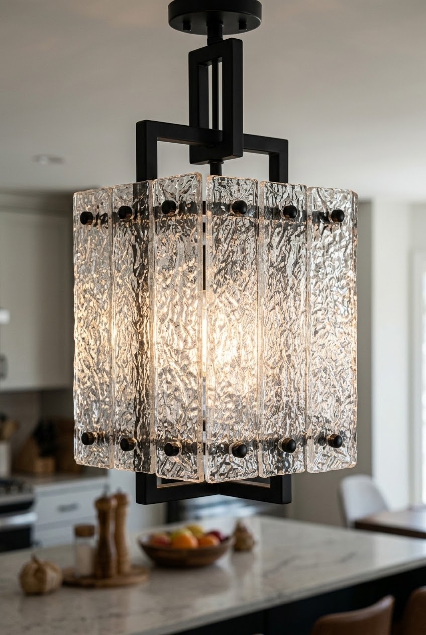 Elevating Bedside Elegance: How to Style a Black Glass Bedroom Pendant Light