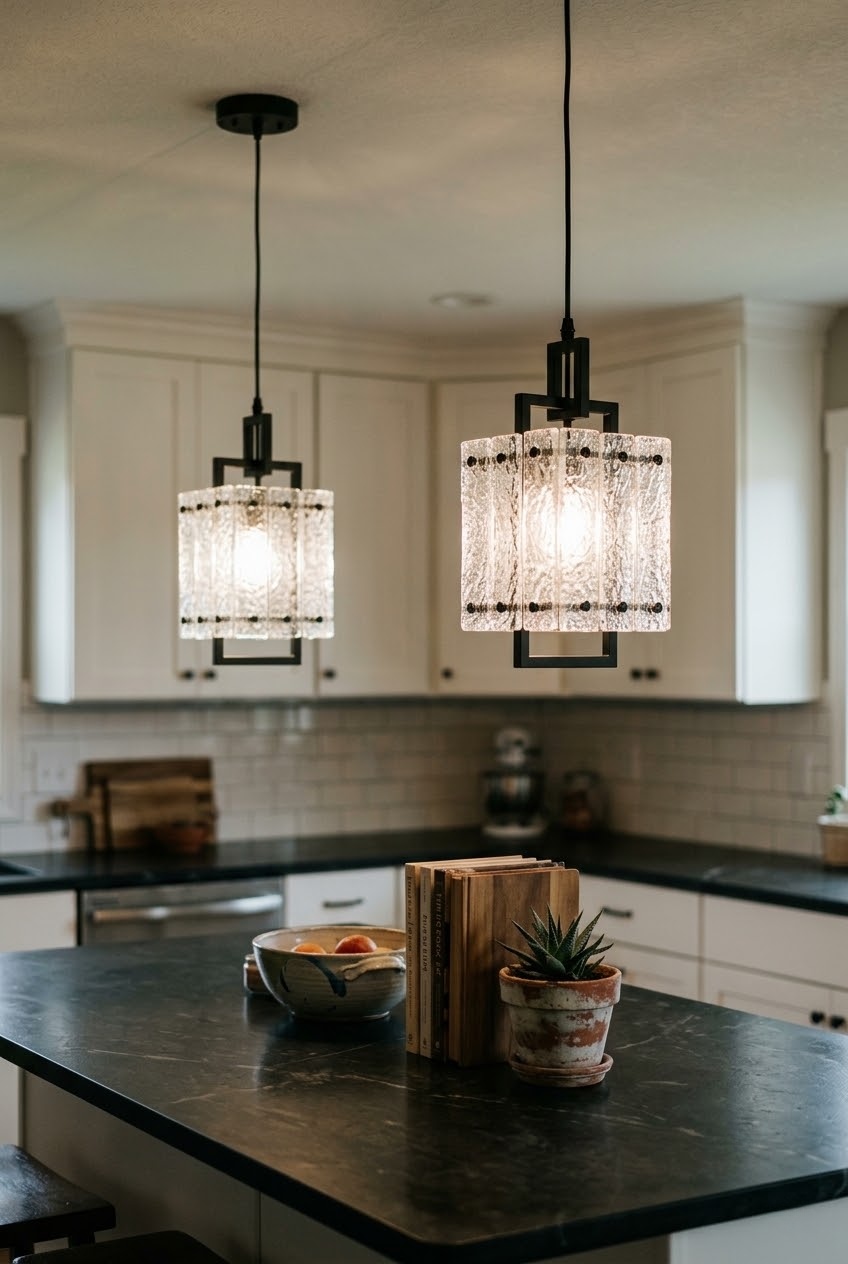 Elevating Bedside Elegance: How to Style a Black Glass Bedroom Pendant Light