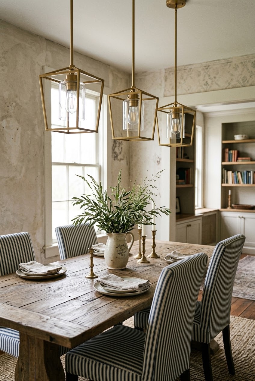 Illuminating Serenity: How to Style a Modern Gold Lantern Pendant Light in the Master Suite