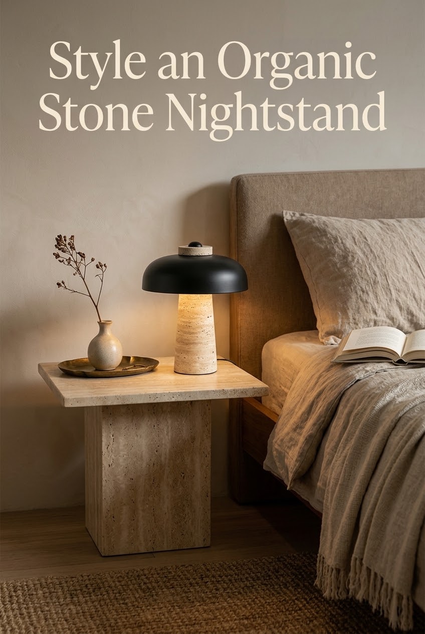 Sculptural Serenity: How to Style an Organic Stone Nightstand for Modern Bedrooms