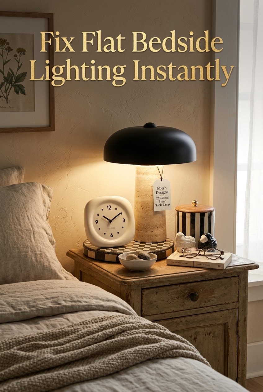 The Antidote to Flat Bedside Lighting: Sculptural Natural Stone Meets Soft Ambient Glow